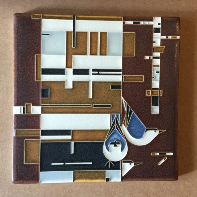 Motawi Tile: 8x8 Frame Natural Finish - Frank Lloyd Wright's